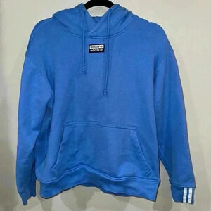 Adidas Originals Blue Hoodies For Men | Color: Blue. Size: S